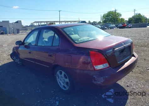 2001 Hyundai Elantra Gls из США, поврежденный, VIN KMHDN45D91U123095